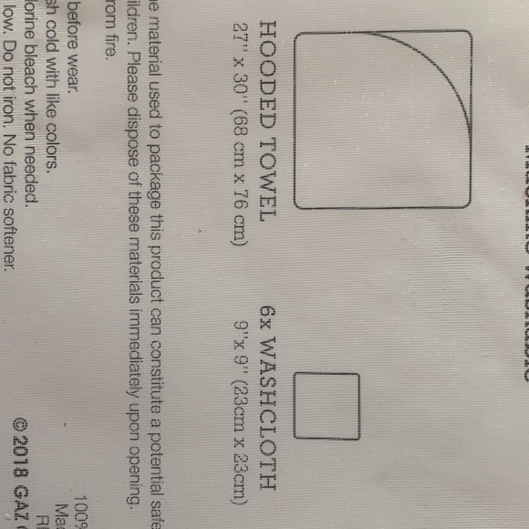 Baby Kiss Accessories Hooded Towel Washcloth Set Poshmark